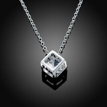 Swarovski Crystal White Topaz Necklace in 18K White Gold Plated