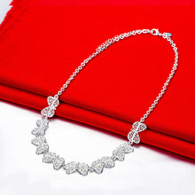 Butterfly Necklace in 18K White Gold Plated