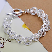Linked Circles Bracelet in 18K White Gold Plated