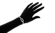 Designer Inspired Sterling Silver Plated Knot Bracelet