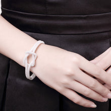 Designer Inspired Sterling Silver Plated Knot Bracelet