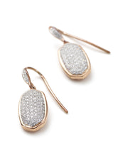 Made with Swarovski Crystal 18K Rose Gold Pave Drop Earrings