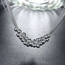 Bubble Necklace in 18K White Gold Plated