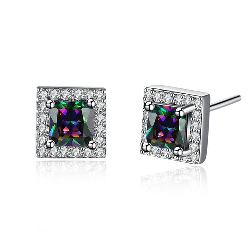 Swarovski Crystal Mystic Topaz Stud Earring
