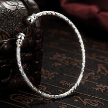 V Cut Adjustable Bangle in 18K White Gold Plated