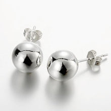 18K White Gold Pearl Ball Stud Earrings