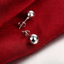 18K White Gold Pearl Ball Stud Earrings