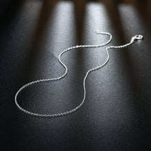 5 Pack White Gold Plated Chain Necklace 18 "