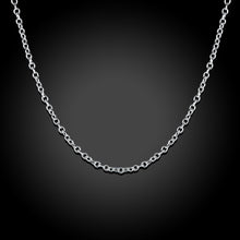 5 Pack White Gold Plated Chain Necklace 18 "