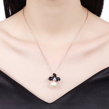 Swarovski Crystal 18K White Gold Plated Triple Heart Necklace