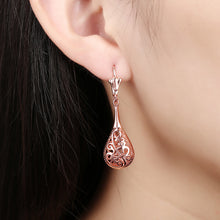 18K Rose Gold Bohemian Drop Earring