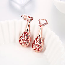 18K Rose Gold Bohemian Drop Earring