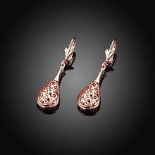 18K Rose Gold Bohemian Drop Earring