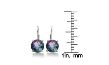 Made with Swarovski Crystal Mystic Topaz Leverback Earring