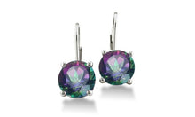 Made with Swarovski Crystal Mystic Topaz Leverback Earring
