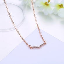 Swarovski Crystal 18K Rose Plated V Pave Necklace