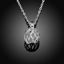 Intertwined Ball Necklace in 18K White Gold Plated