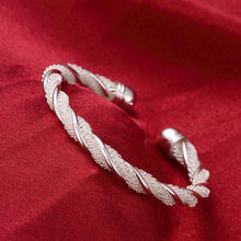Twisted Mesh Bracelet in Sterling Silver  Plated