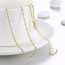 18K Rose Gold Plated Singapore Chain