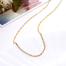 18K Rose Gold Plated Singapore Chain