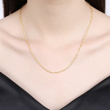 18K Rose Gold Plated Singapore Chain