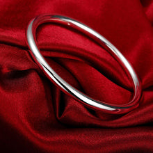 White Gold Plated Solid Bangle