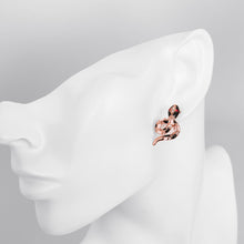 18K Rose Gold Plated Snake Studded