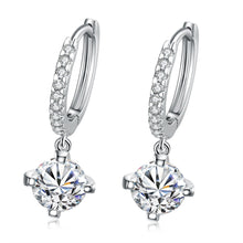 18K White Gold Plated Classic Drop Earring