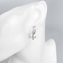 18K White Gold Plated Classic Drop Earring