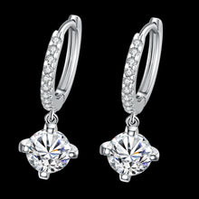 18K White Gold Plated Classic Drop Earring