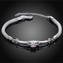 Swarovski Crystal Mesh Bracelet in 18K White Gold Plated
