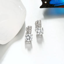 Triple Stone Crystal Pave with Diamond Simulated Studs