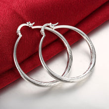 18K White Gold Plated Downtown Abbey Inspired Hoops