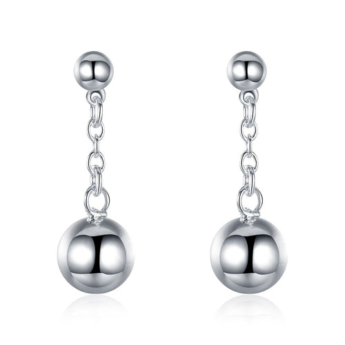 18K White Gold Plated Drop Drop Pearl Earring