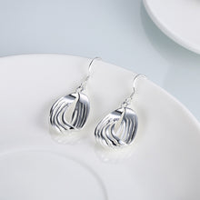 18K White Gold Plated Sea-Shell Laser Cut Earring