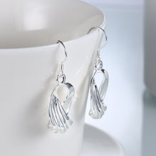 18K White Gold Plated Sea-Shell Laser Cut Earring