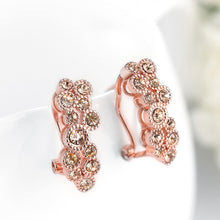 Gold Plated Flower Clip Earrings