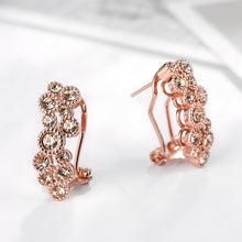 Gold Plated Flower Clip Earrings