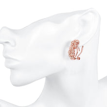 Gold Plated Flower Clip Earrings