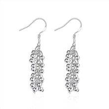 18K White Gold Plated Full Fill Orchid Drop Earring