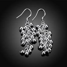 18K White Gold Plated Full Fill Orchid Drop Earring